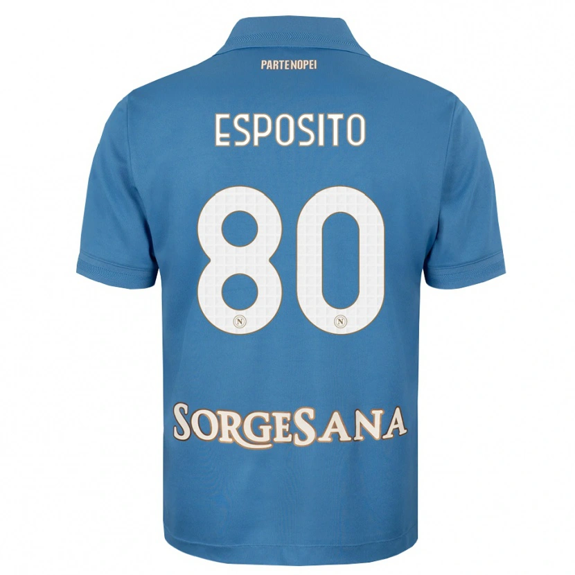 Danxen Kinder Luigi Esposito #80 Nebelblau Weiß Heimtrikot Trikot 2026/27 T-Shirt