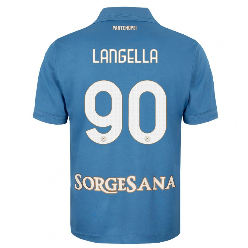 Danxen Kinder Gabriella Langella #90 Nebelblau Weiß Heimtrikot Trikot 2026/27 T-Shirt