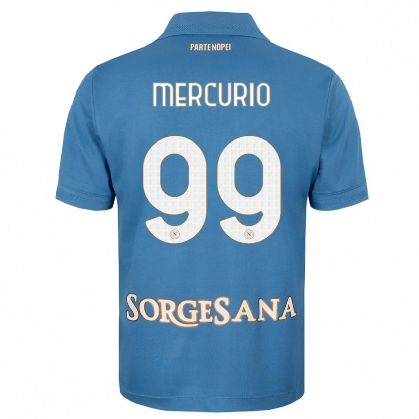 Danxen Kinder Giovanni Mercurio #99 Nebelblau Weiß Heimtrikot Trikot 2026/27 T-Shirt