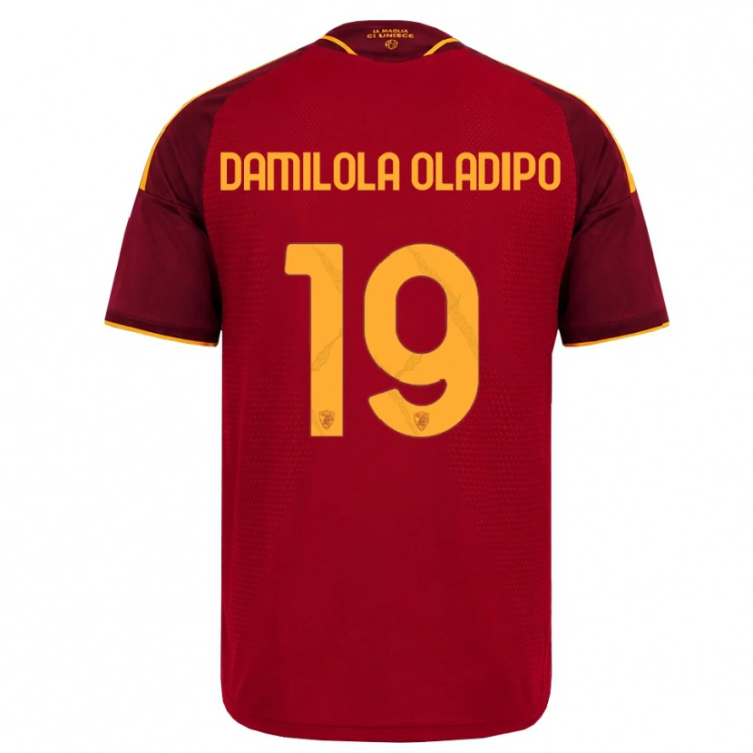 Danxen Kinder Shukurat Damilola Oladipo #19 Rot Gold Gelb Heimtrikot Trikot 2026/27 T-Shirt