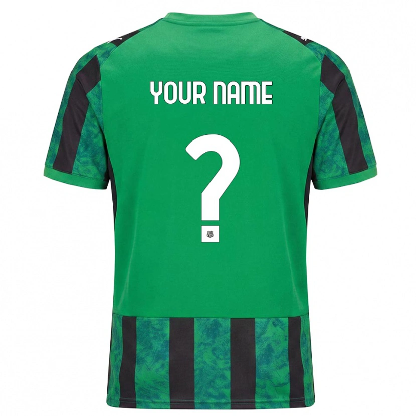 Danxen Kinder Ihren Namen #0 Grün Schwarz Weiß Heimtrikot Trikot 2026/27 T-Shirt