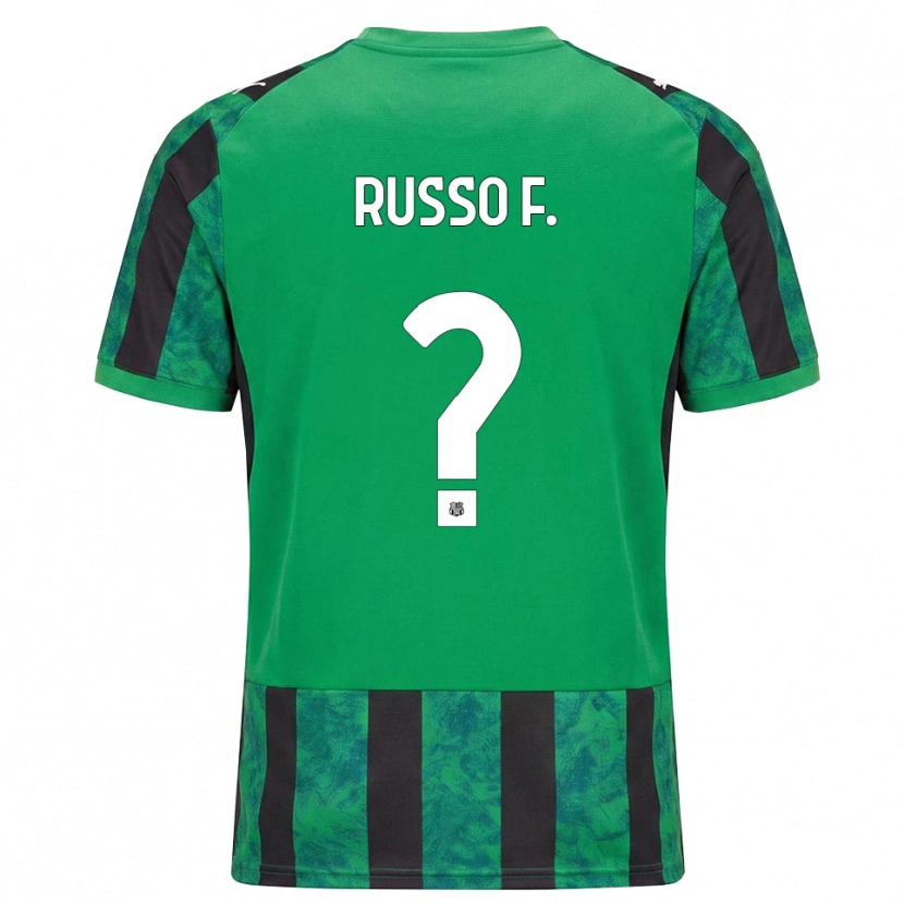 Danxen Kinder Flavio Russo #0 Grün Schwarz Weiß Heimtrikot Trikot 2026/27 T-Shirt