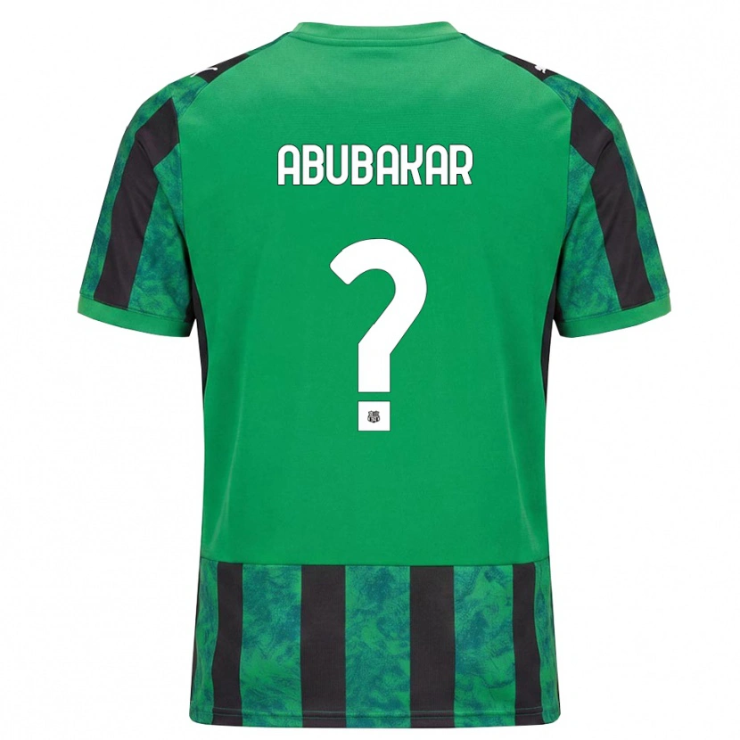 Danxen Kinder Salim Abubakar #0 Grün Schwarz Weiß Heimtrikot Trikot 2026/27 T-Shirt