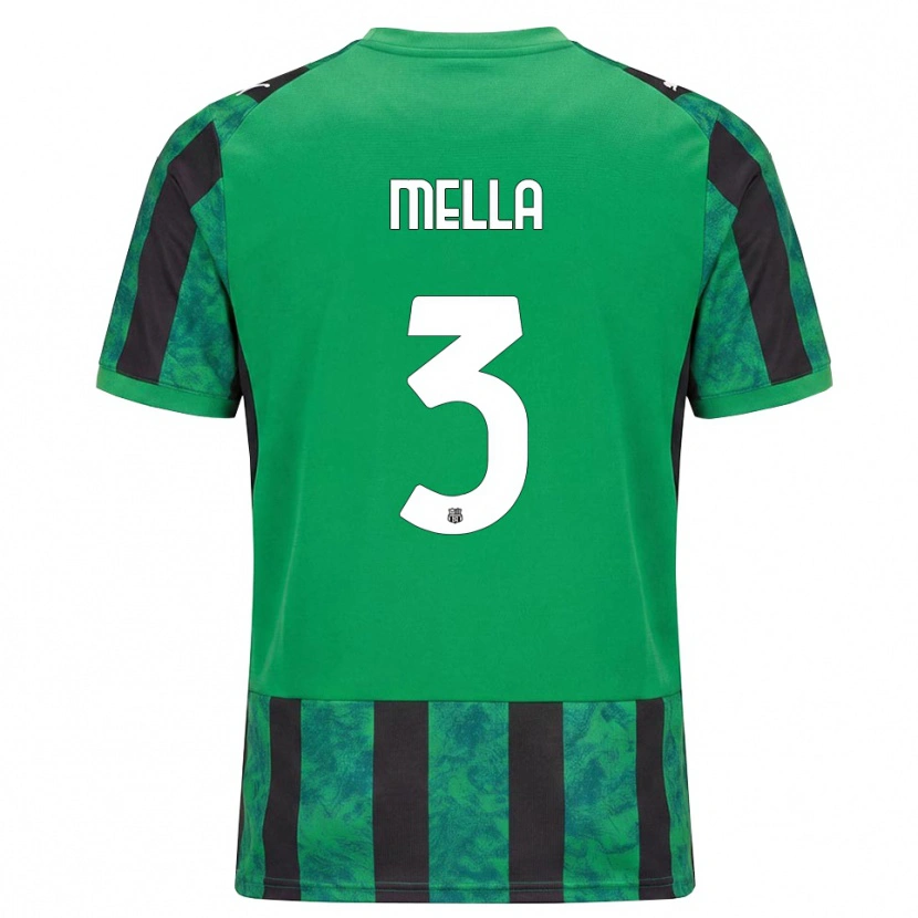 Danxen Kinder Sara Mella #3 Grün Schwarz Weiß Heimtrikot Trikot 2026/27 T-Shirt