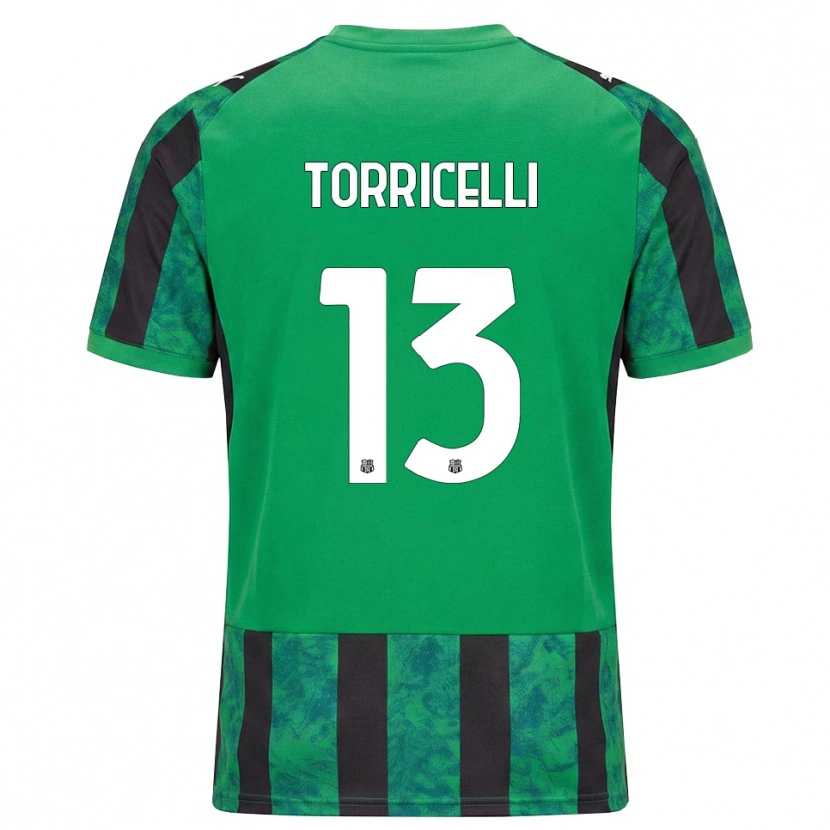 Danxen Kinder Marco Torricelli #13 Grün Schwarz Weiß Heimtrikot Trikot 2026/27 T-Shirt