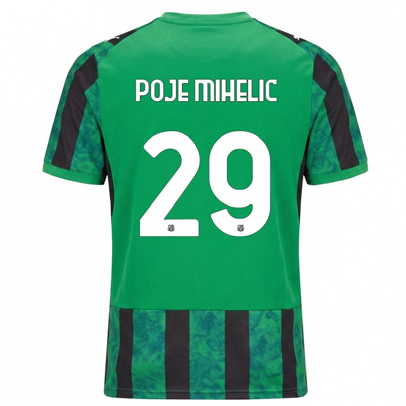 Danxen Kinder Naja Poje Mihelič #29 Grün Schwarz Weiß Heimtrikot Trikot 2026/27 T-Shirt