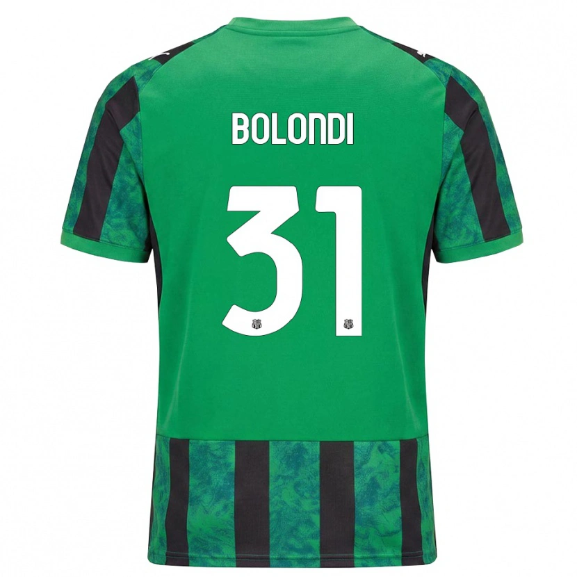 Danxen Kinder Francesco Bolondi #31 Grün Schwarz Weiß Heimtrikot Trikot 2026/27 T-Shirt