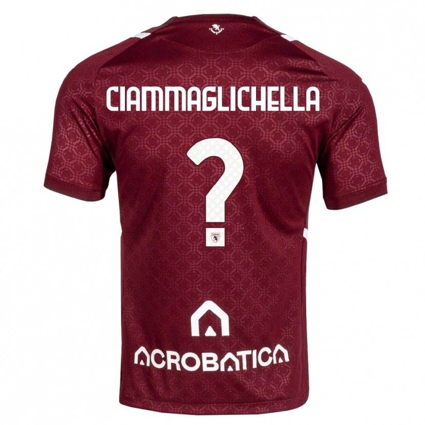 Danxen Kinder Aaron Ciammaglichella #0 Burgund Weiß Heimtrikot Trikot 2026/27 T-Shirt