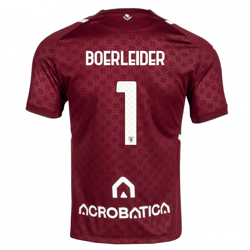 Danxen Kinder Yannick Boerleider #1 Burgund Weiß Heimtrikot Trikot 2026/27 T-Shirt