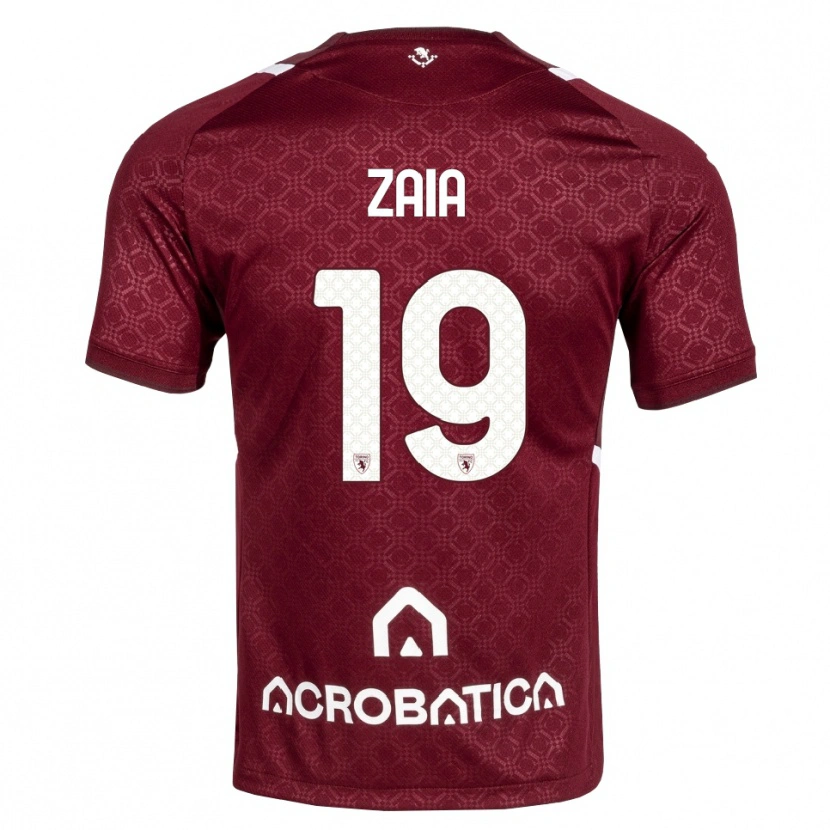 Danxen Kinder Edoardo Zaia #19 Burgund Weiß Heimtrikot Trikot 2026/27 T-Shirt