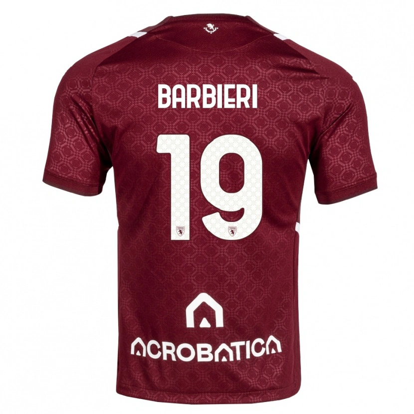 Danxen Kinder Raffaella Barbieri #19 Burgund Weiß Heimtrikot Trikot 2026/27 T-Shirt