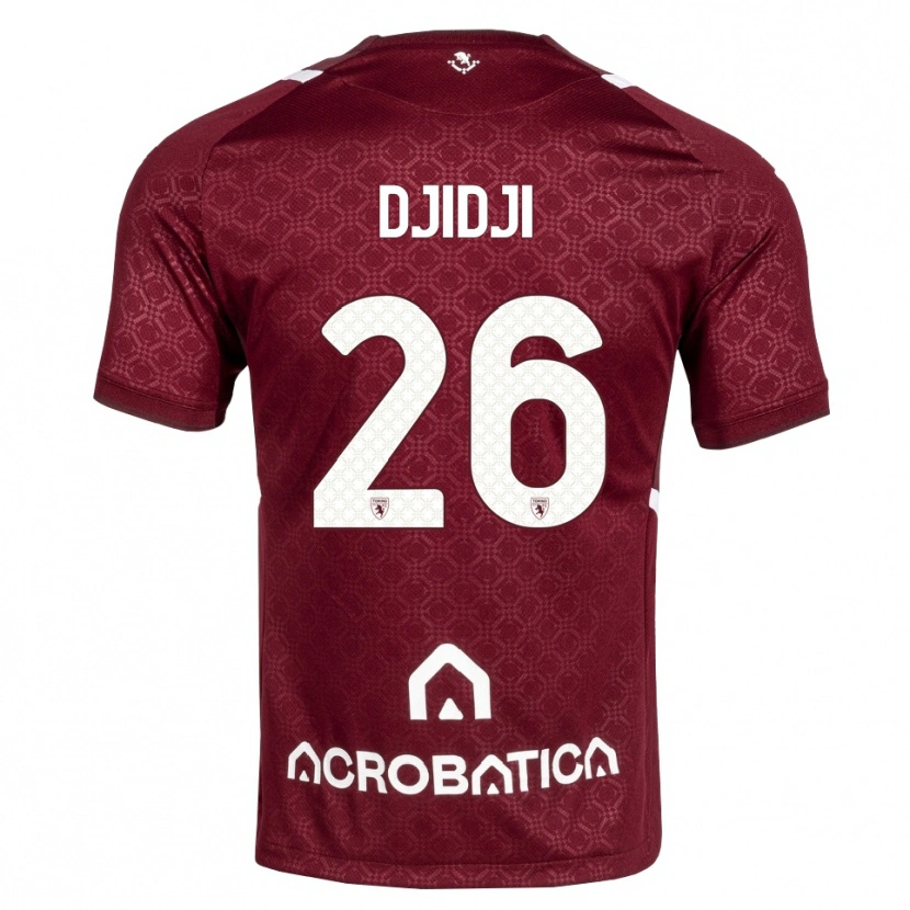 Danxen Kinder Koffi Djidji #26 Burgund Weiß Heimtrikot Trikot 2026/27 T-Shirt