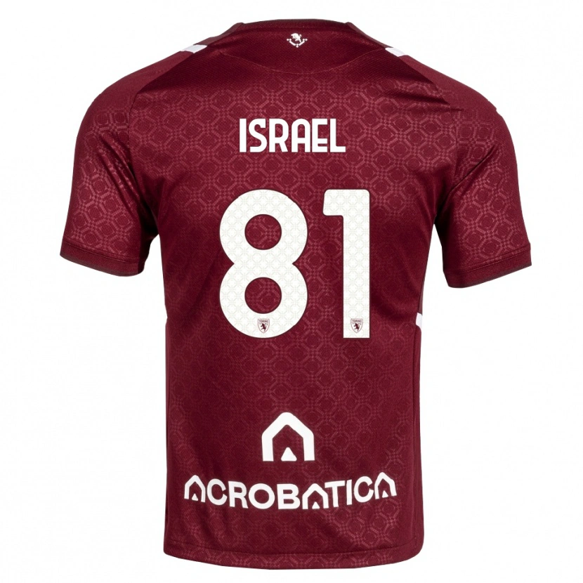 Danxen Kinder Franco Israel #81 Burgund Weiß Heimtrikot Trikot 2026/27 T-Shirt