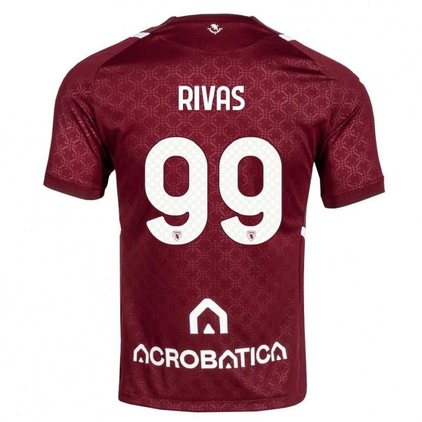 Danxen Kinder Feder Rivas #99 Burgund Weiß Heimtrikot Trikot 2026/27 T-Shirt