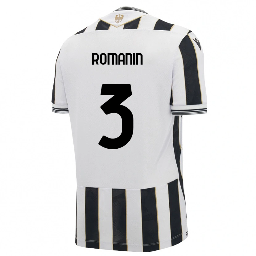 Danxen Kinder Mattia Romanin #3 Schwarz Weiß Pink Heimtrikot Trikot 2026/27 T-Shirt