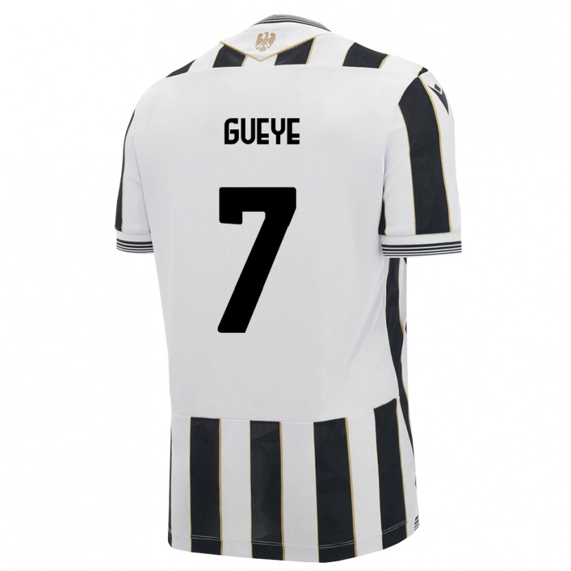 Danxen Kinder Idrissa Gueye #7 Schwarz Weiß Pink Heimtrikot Trikot 2026/27 T-Shirt