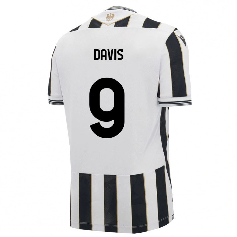 Danxen Kinder Keinan Davis #9 Schwarz Weiß Pink Heimtrikot Trikot 2026/27 T-Shirt