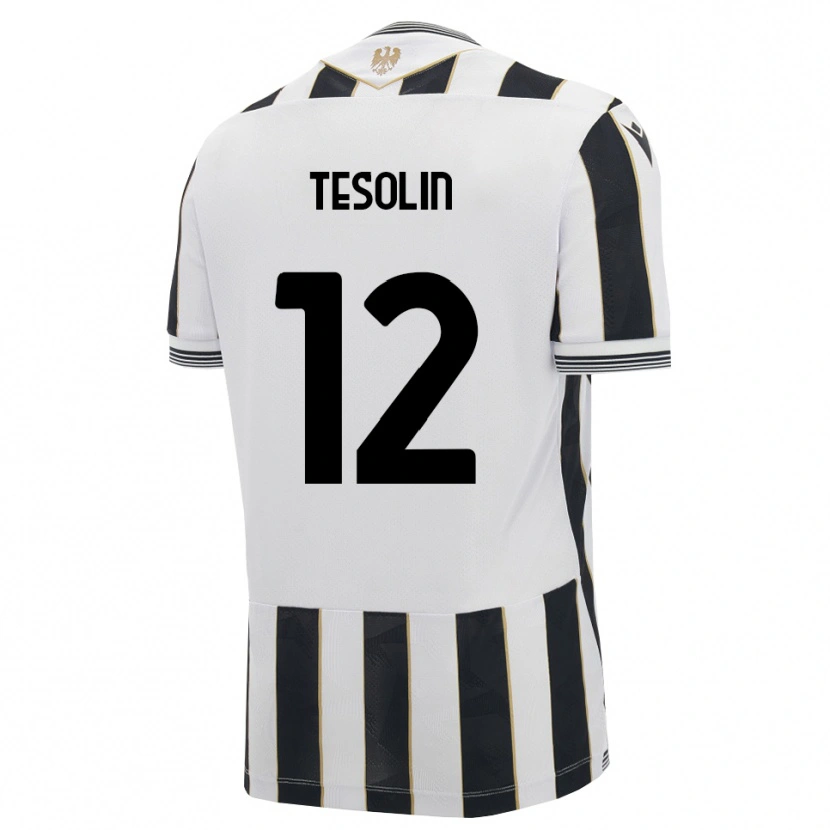 Danxen Kinder Matteo Tesolin #12 Schwarz Weiß Pink Heimtrikot Trikot 2026/27 T-Shirt