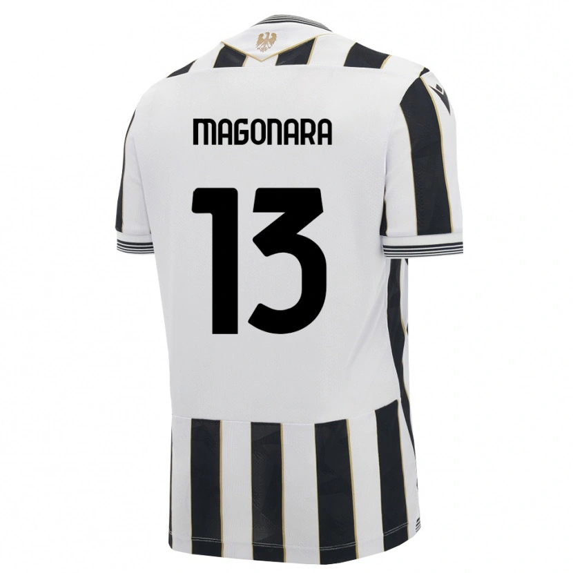 Danxen Kinder Matteo Magonara #13 Schwarz Weiß Pink Heimtrikot Trikot 2026/27 T-Shirt
