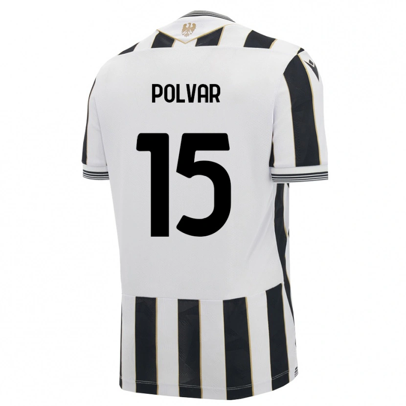 Danxen Kinder Francesco Polvar #15 Schwarz Weiß Pink Heimtrikot Trikot 2026/27 T-Shirt