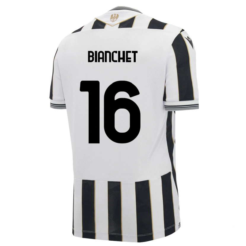 Danxen Kinder Alessandro Bianchet #16 Schwarz Weiß Pink Heimtrikot Trikot 2026/27 T-Shirt