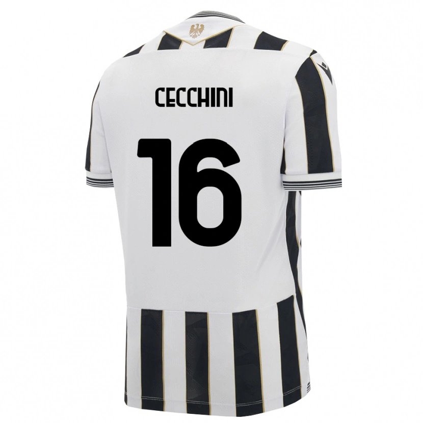 Danxen Kinder Giorgio Cecchini #16 Schwarz Weiß Pink Heimtrikot Trikot 2026/27 T-Shirt