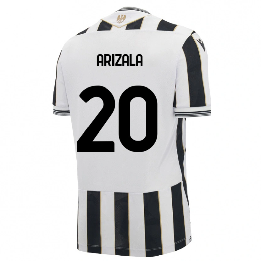 Danxen Kinder Juan Arizala #20 Schwarz Weiß Pink Heimtrikot Trikot 2026/27 T-Shirt