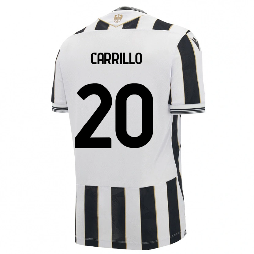 Danxen Kinder Pietro Carrillo #20 Schwarz Weiß Pink Heimtrikot Trikot 2026/27 T-Shirt