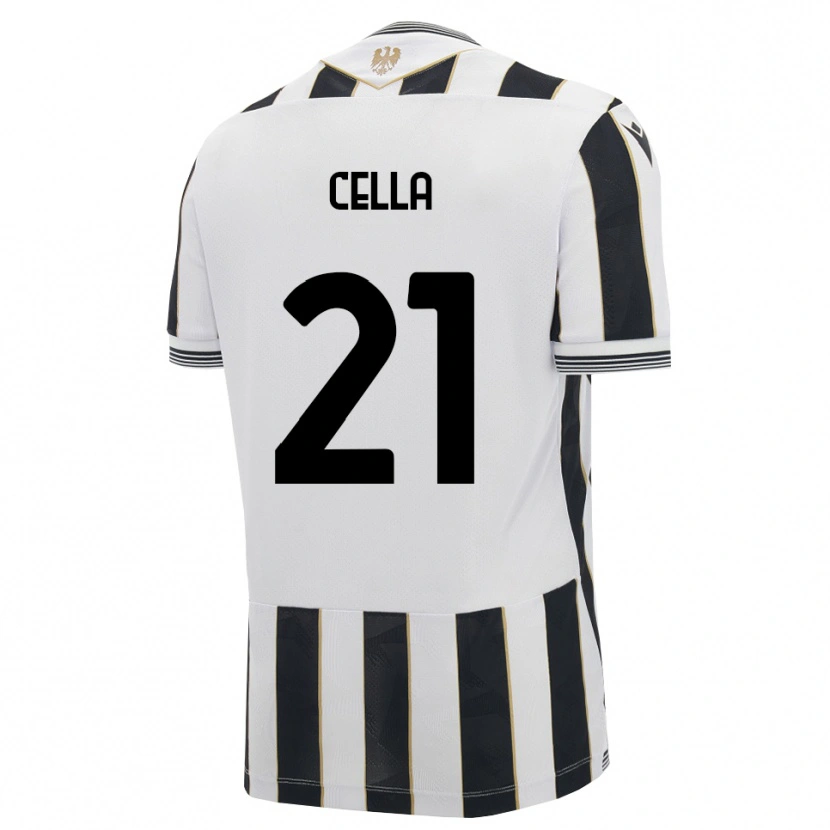 Danxen Kinder Leonardo Cella #21 Schwarz Weiß Pink Heimtrikot Trikot 2026/27 T-Shirt