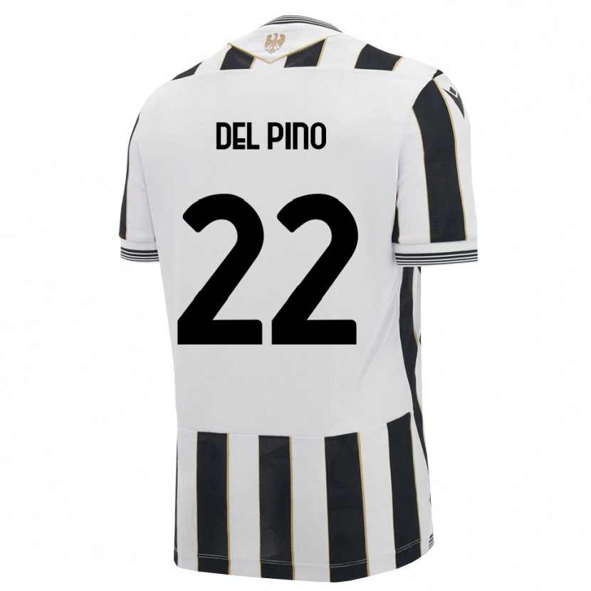 Danxen Kinder Lorenzo Del Pino #22 Schwarz Weiß Pink Heimtrikot Trikot 2026/27 T-Shirt