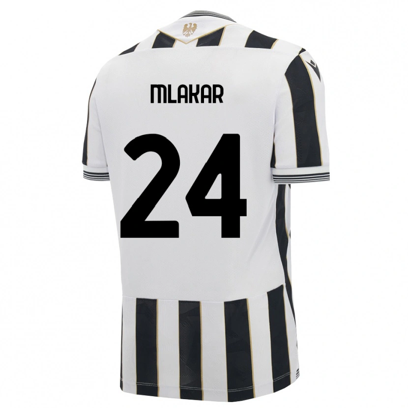 Danxen Kinder Lorenzo Mlakar #24 Schwarz Weiß Pink Heimtrikot Trikot 2026/27 T-Shirt