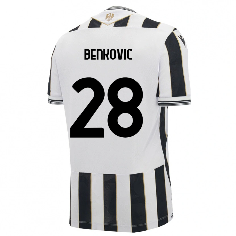 Danxen Kinder Filip Benkovic #28 Schwarz Weiß Pink Heimtrikot Trikot 2026/27 T-Shirt