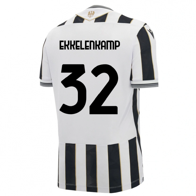 Danxen Kinder Jurgen Ekkelenkamp #32 Schwarz Weiß Pink Heimtrikot Trikot 2026/27 T-Shirt