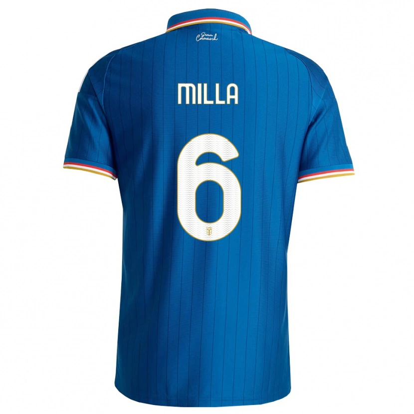 Danxen Kinder Luis Milla #6 Blau Weiß Rot Heimtrikot Trikot 2026/27 T-Shirt