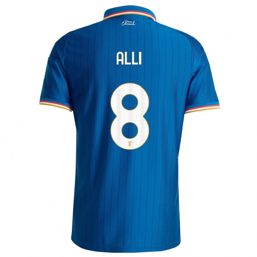 Danxen Kinder Dele Alli #8 Blau Weiß Rot Heimtrikot Trikot 2026/27 T-Shirt