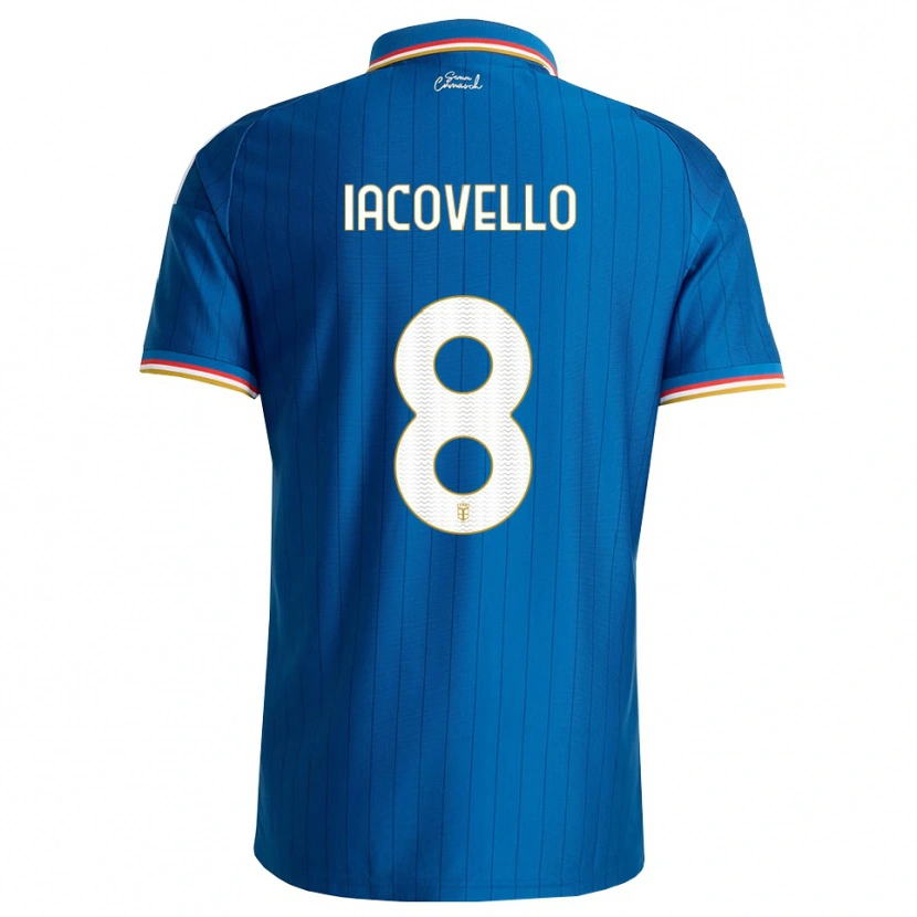 Danxen Kinder Mattia Iacovello #8 Blau Weiß Rot Heimtrikot Trikot 2026/27 T-Shirt