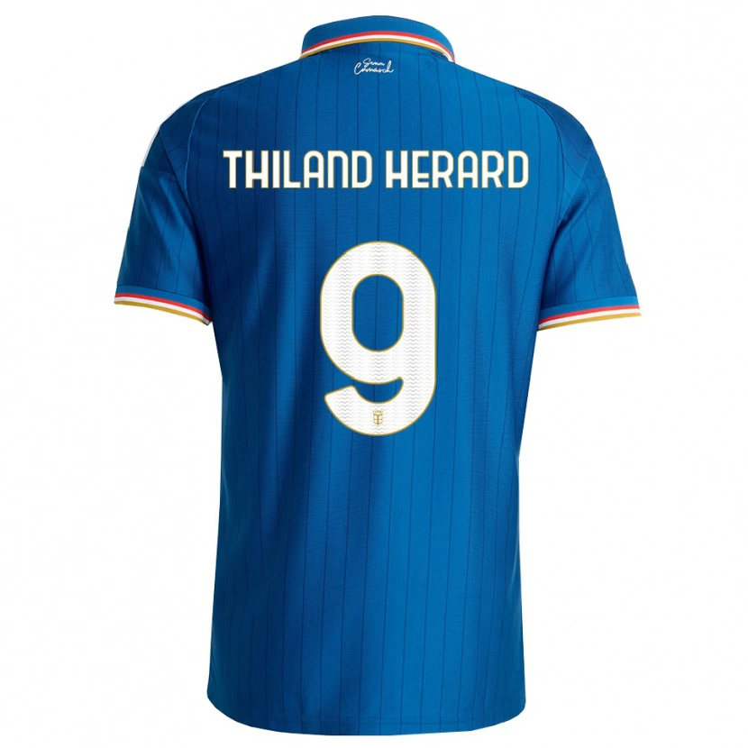 Danxen Kinder Robin Thiland-Herard #9 Blau Weiß Rot Heimtrikot Trikot 2026/27 T-Shirt