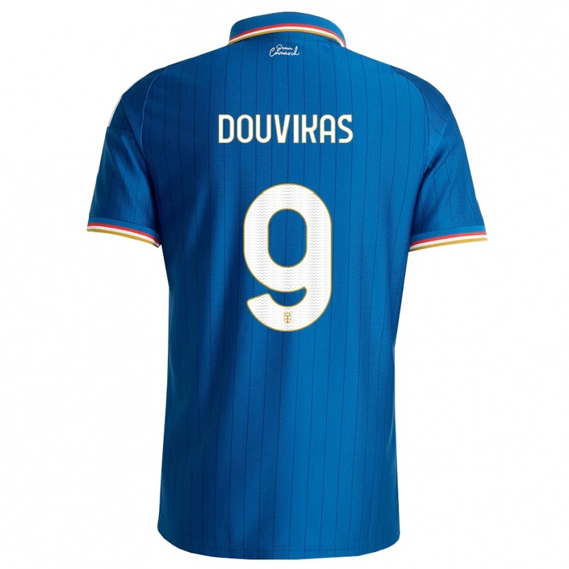 Danxen Kinder Anastasios Douvikas #9 Blau Weiß Rot Heimtrikot Trikot 2026/27 T-Shirt