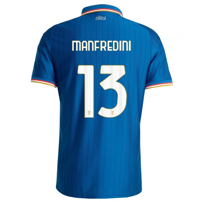 Danxen Kinder Matteo Manfredini #13 Blau Weiß Rot Heimtrikot Trikot 2026/27 T-Shirt