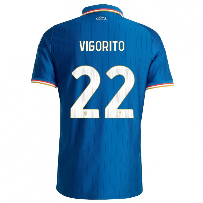 Danxen Kinder Mauro Vigorito #22 Blau Weiß Rot Heimtrikot Trikot 2026/27 T-Shirt