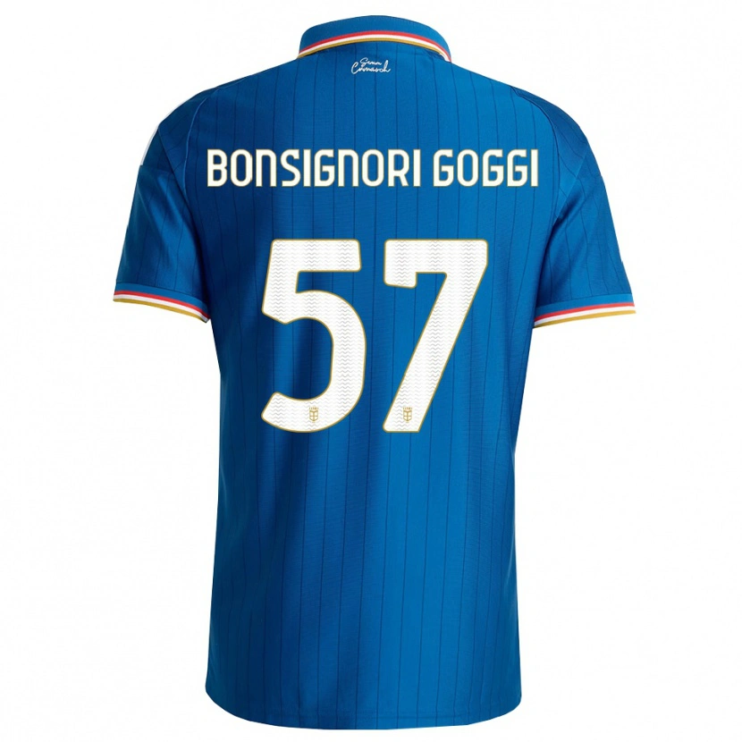 Danxen Kinder Lorenzo Bonsignori #57 Blau Weiß Rot Heimtrikot Trikot 2026/27 T-Shirt