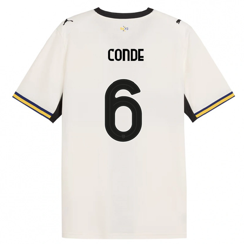 Danxen Kinder Bernardo Conde #6 Creme Schwarz Gelb Heimtrikot Trikot 2026/27 T-Shirt