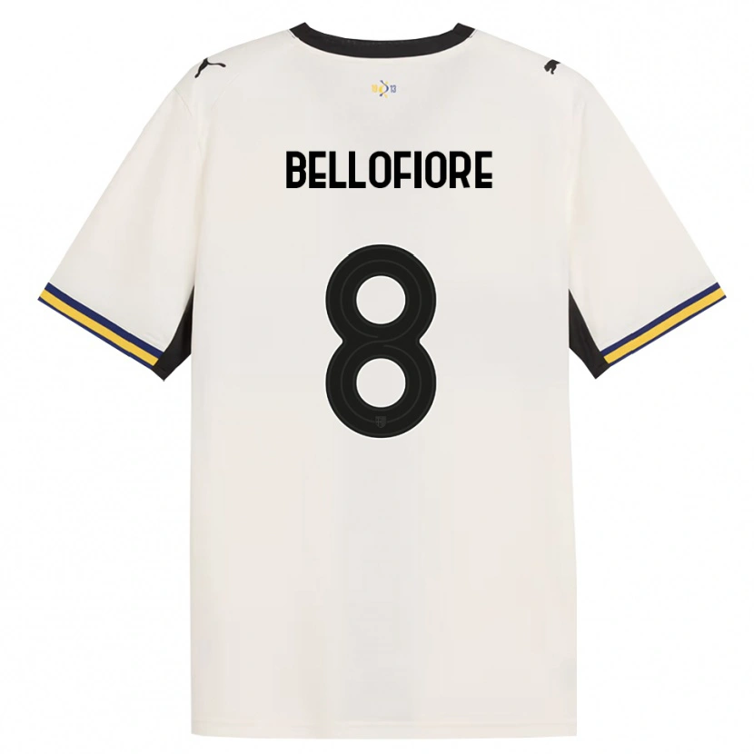 Danxen Kinder Nicola Bellofiore #8 Creme Schwarz Gelb Heimtrikot Trikot 2026/27 T-Shirt