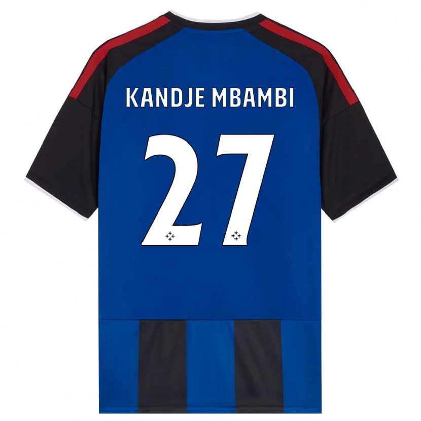 Danxen Kinder Jeremy Mbambi #27 Schwarz Rot Weiß Blau Heimtrikot Trikot 2026/27 T-Shirt