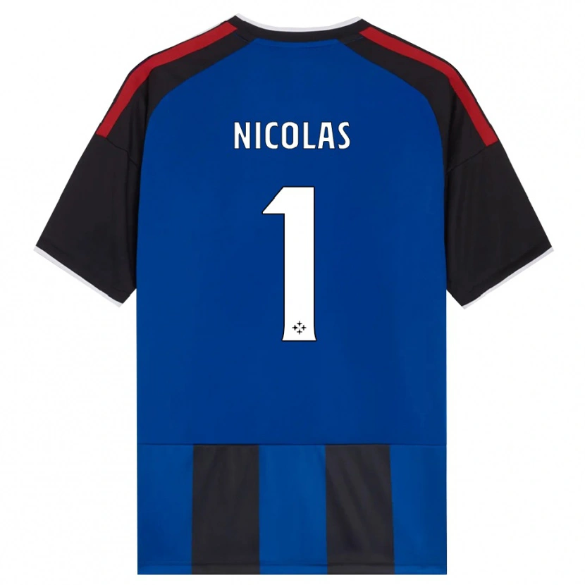 Danxen Kinder Nicolas #1 Schwarz Rot Weiß Blau Heimtrikot Trikot 2026/27 T-Shirt