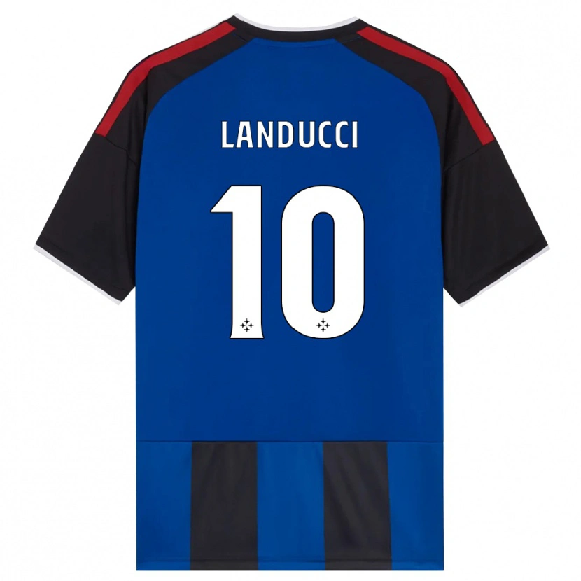 Danxen Kinder Umberto Landucci #10 Schwarz Rot Weiß Blau Heimtrikot Trikot 2026/27 T-Shirt