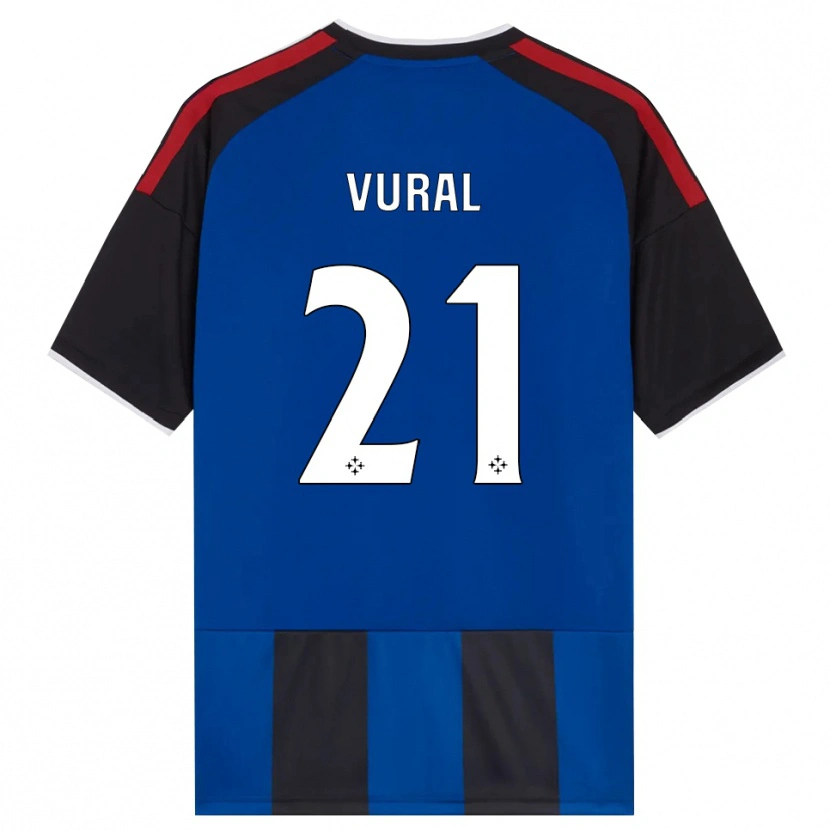 Danxen Kinder İsak Vural #21 Schwarz Rot Weiß Blau Heimtrikot Trikot 2026/27 T-Shirt