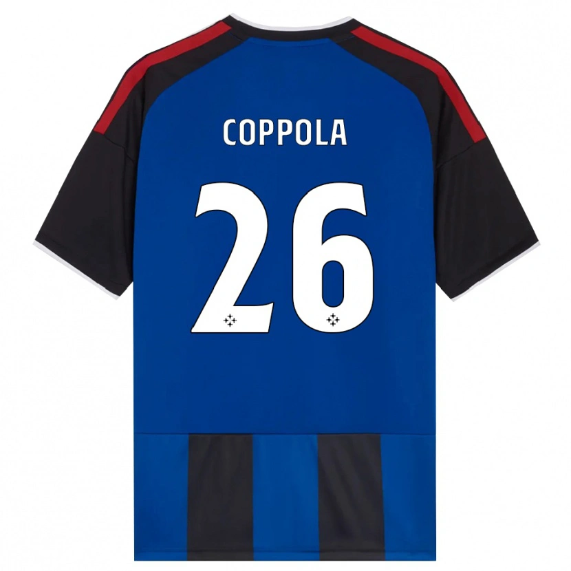 Danxen Kinder Francesco Coppola #26 Schwarz Rot Weiß Blau Heimtrikot Trikot 2026/27 T-Shirt