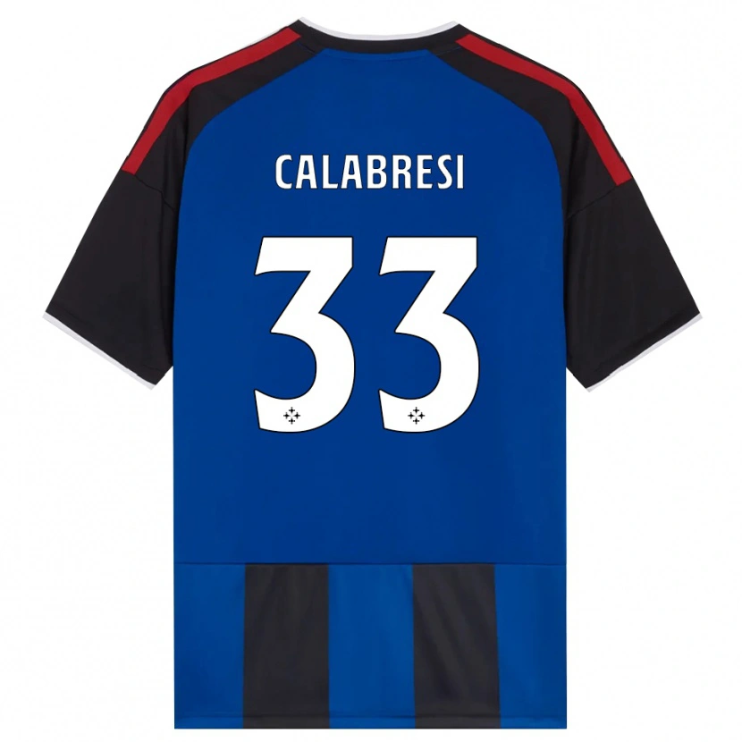 Danxen Kinder Arturo Calabresi #33 Schwarz Rot Weiß Blau Heimtrikot Trikot 2026/27 T-Shirt