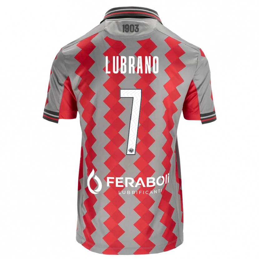 Danxen Kinder Antonio Lubrano #7 Grau Rot Weiß Heimtrikot Trikot 2026/27 T-Shirt